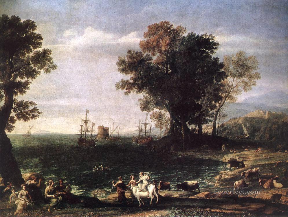 The Rape of Europa landscape Claude Lorrain Oil Paintings